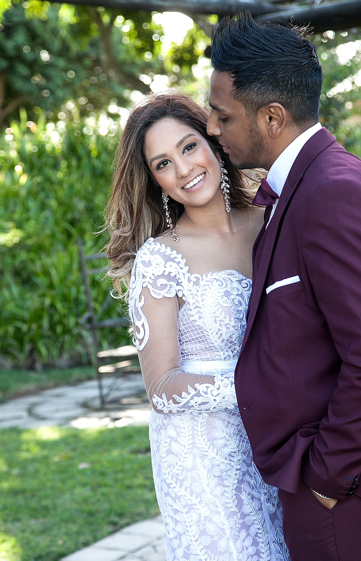 Wedding couple portrait